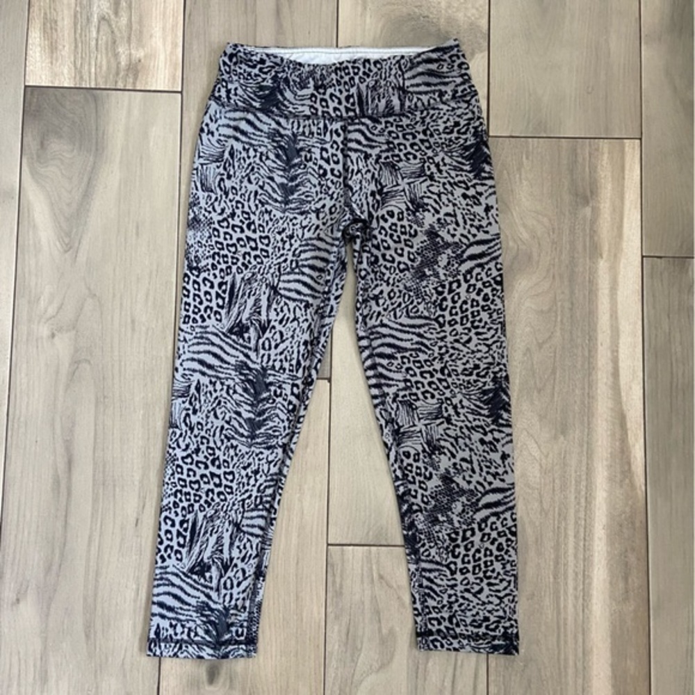 High Energie Jessa Animal Print Active Running Leggings Women’s Size Medium‎